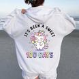 It's Been Aweet 100 Days Ofchool コスチューム ガールズ ユニコーン レディース オーバーサイズ パーカー バックプリント White