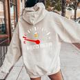 I Need A Beer おもしろ飲料燃料走行距離計 I Need Beer レディース オーバーサイズ パーカー バックプリント Sand