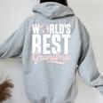 メンズ 世界一のおばあちゃん ドライ レディース オーバーサイズ パーカー バックプリント Sport Grey