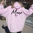 Beautiful Handwritten Font Momo Calligraphy レディース オーバーサイズ パーカー バックプリント Light Pink