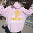 It's My 9Th Golden Birthday Happy 9歳から男の子、女の子へ レディース オーバーサイズ パーカー バックプリント Light Pink