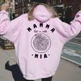 Mamma Mia Best Mum Ever スパゲッティ イタリアンヌードルラブ レディース オーバーサイズ パーカー バックプリント Light Pink