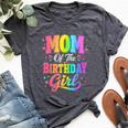 Mom Of The Birthday Girl Matching Family Party Bella Canvas T-shirt Heather Dark Grey