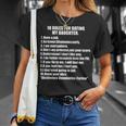 10 Rules Dating My Daughter 過保護 お父さん 保護 Tシャツ 彼女への贈り物