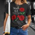 63年前に作られたバラの花 63歳 63歳の誕生日 Tシャツ 彼女への贈り物