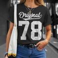 78 Cumpleaños Yetenta Y Ocho Originales Cuello Camiseta unisex Regalos para ella