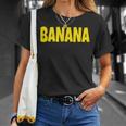 Banana The Word Banana On A コスチューム Tシャツ 彼女への贈り物