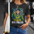Bolsonarista Patriota Flávio Bolsonaro F22 Presidente Brasil Camiseta unisex Regalos para ella