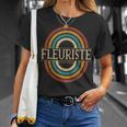 Fleuristeintage Retro T-Shirt Cadeaux pour elle