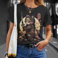 Gatoamurai Japonés Para Amantes De Los Gatos Camiseta unisex Regalos para ella