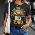 Ideal Desde Julio De 1965 61 Cumpleaños 61 Años Camiseta unisex Regalos para ella