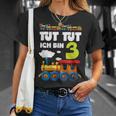 Kinder Ich Bin 3 Zug Tut Tut 3 Geburtstag Eisenbahner T-Shirt Geschenke für Sie
