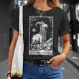 Live Deliciously Tarotkarte Wicca Ziege Heidnisch Okkult T-Shirt Geschenke für Sie