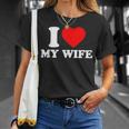 I Love My Wife I Heart My Wifealentines Day Tシャツ 彼女への贈り物