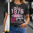 Made In 1976Intage 50Ème Anniversaire 50 Ans Cadeau T-Shirt Cadeaux pour elle