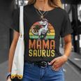 Mamasaurus T-Rex Dinosaurio Día De La Madre Mamá Madre Dino Camiseta unisex Regalos para ella