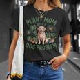 Plant Mom With A Dog Problem Citation Amusante Pour Animaux De Compagnie T-Shirt Cadeaux pour elle
