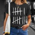 Seisiete 6 7 Marcas De Conteo 67 Meme 6-7 Números Escuela Divertida Camiseta unisex Regalos para ella