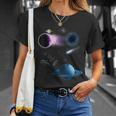 Universo Espacio Motivo Planetaistemaolarol Galaxia Cuello Camiseta unisex Regalos para ella