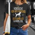 Vorsichtor Dem Frauchen Hundpruch T-Shirt Geschenke für Sie