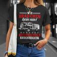 Wir Brauchen Kein Navi Feuerwehr Feuerwehrmann Feuer T-Shirt Geschenke für Sie