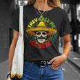 They Call Me El Jefe Divertida Calavera Esqueleto Mexicano In Mangas Camiseta unisex Regalos para ella