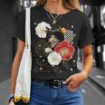 ボブキャット ウィッグ カツラ おかっぱ 猫 日本 和風 美しい 花 猫ミーム Tシャツ 彼女への贈り物
