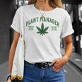 Plant Manager ウィードリーフ カンナビスポット マリファナ Usa Tシャツ 彼女への贈り物