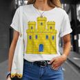 Reino De Castillo España Castillo Bandera Castilloímbolo Castilano In Mangas Camiseta unisex Regalos para ella