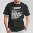 10 Rules Dating My Daughter 過保護 お父さん 保護 Tシャツ 面白い贈り物