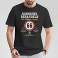 66 Geburtstagchonend Behandeln Oldtimer Ist 66 Jahre T-Shirt Lustige Geschenke