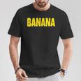 Banana The Word Banana On A コスチューム Tシャツ 面白い贈り物