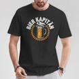 Bier Kapitän Lustig Bootauf Trinkpruch Herren Männer T-Shirt Lustige Geschenke