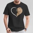 Capybara Für Frauen Mädchen Kinder Capybara Herz T-Shirt Lustige Geschenke