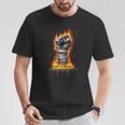 Dolor Es Poder Puño Fuego Boxeo Camiseta unisex Regalos divertidos