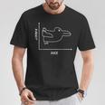 Duck Rabbit Graph 楽しい数学教師 イースターtシャツ Tシャツ 面白い贈り物