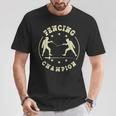 Esgrima Camisa Deable Espada Diseño Deportivo Para Esgrima Camiseta unisex Regalos divertidos