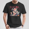 Geisha Con Flores De Cerezointageakura Arte Japonés Camiseta unisex Regalos divertidos