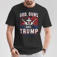 God Guns And Trump Donald Trump Admitedor Regalos In Mangas Camiseta unisex Regalos divertidos