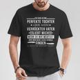 Ich Bin Kein Perfekter Tochterpaß T-Shirt Lustige Geschenke
