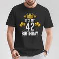 It's My 42歳の誕生日パーティー 42歳の誕生日 男性 女性 Tシャツ 面白い贈り物
