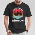 Je Peux Pas J'ai Réunionintage Humour Réunion T-Shirt Cadeaux drôles