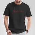 Latido De Guitarra Acústica Diseño Genial Para Guitarristas In Mangas Camiseta unisex Regalos divertidos