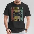 Level 13 Complete Gamer 13 Jahre Zocker Junge Geschenk T-Shirt Lustige Geschenke