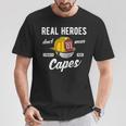 Loserdaderos Héroes No Usan Capas De Bombero Cuello Camiseta unisex Regalos divertidos