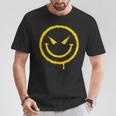 Meltingmile Face Groovige Lustige Coole Hippie-Ästhetik T-Shirt Lustige Geschenke