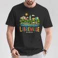 Souvenir Deoyage Libreville Gabon Dessiné À La Main T-Shirt Cadeaux drôles