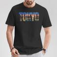 Tokyokyline Rainbow Bridge Tokyo Tower Tokyo Night Tシャツ 面白い贈り物