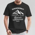 Wandern Eigentlich Will Ich Nur Kaiserschmarrn Essenpruch T-Shirt Lustige Geschenke