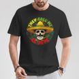 They Call Me El Jefe Divertida Calavera Esqueleto Mexicano In Mangas Camiseta unisex Regalos divertidos